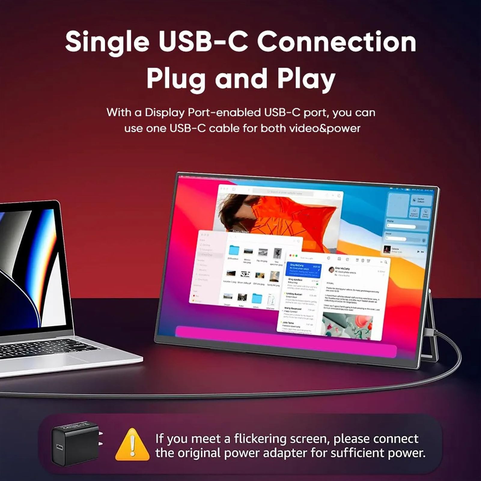 Amazon.co.jp: ポータブルモニター、13.3インチ2K 2560x1600 HD